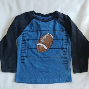 Lot Of MISH And Nike Blue and Black Football Graphic Long Sleeve Tee